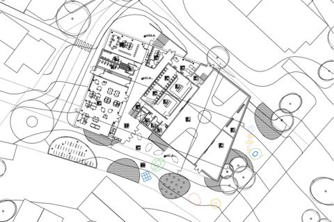 Crissier School - ground floor plan